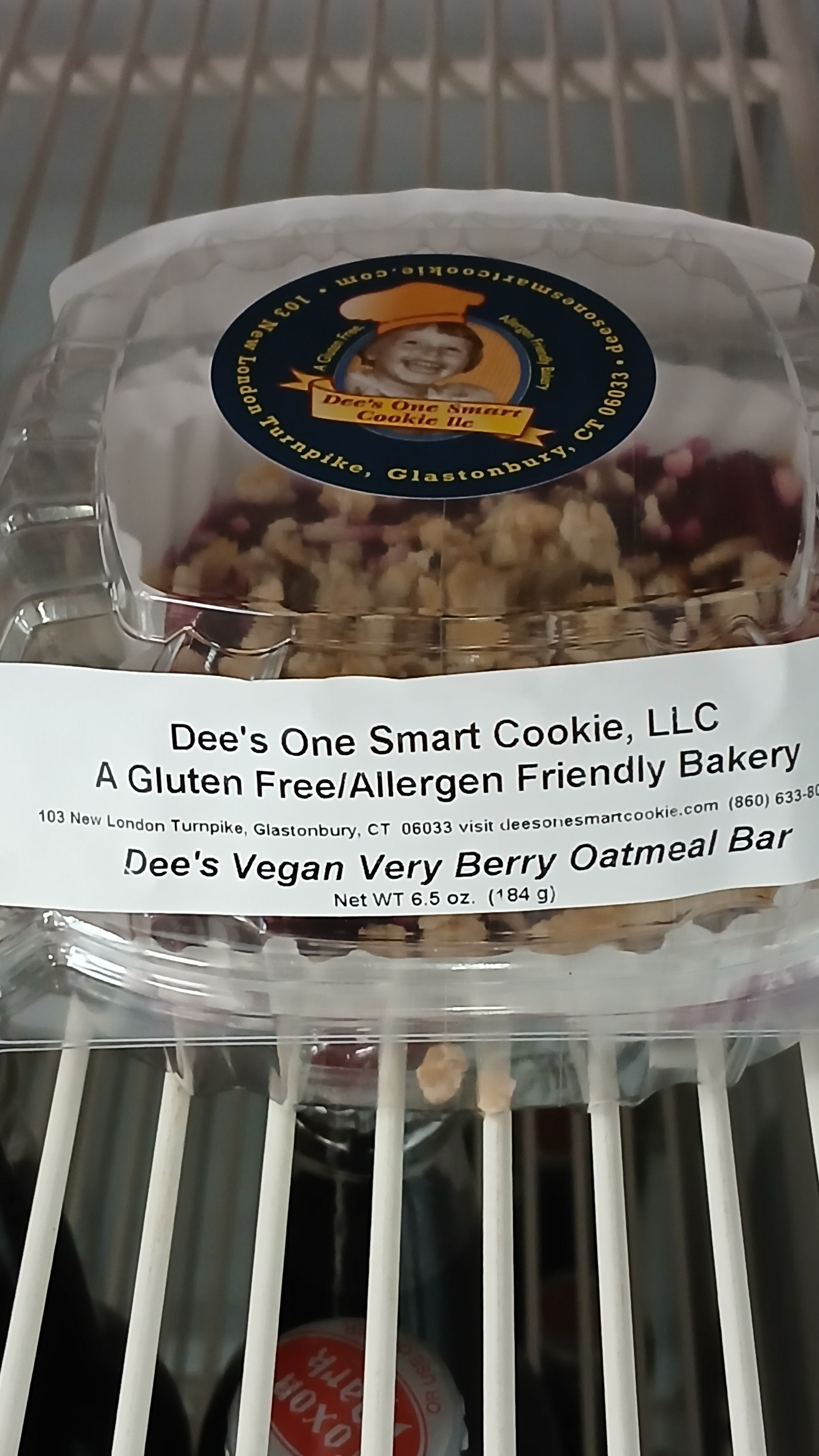 Very Berry Fruit Oatmeal Bar (Gluten Free)